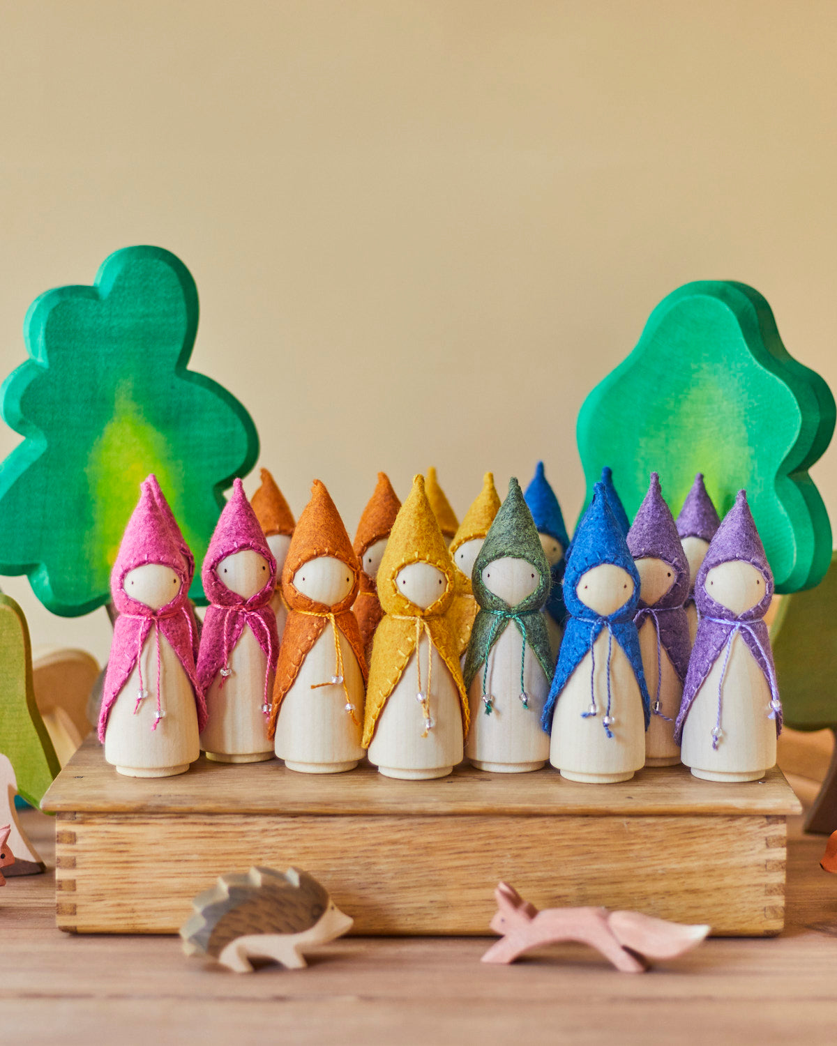 Yellow Wooden Gnome