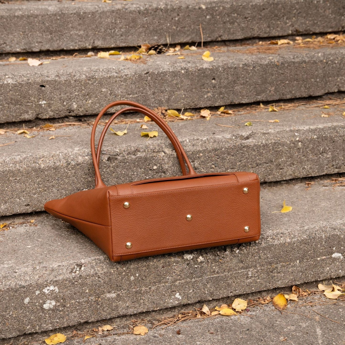 El bolso tote Leathere New York - Coñac