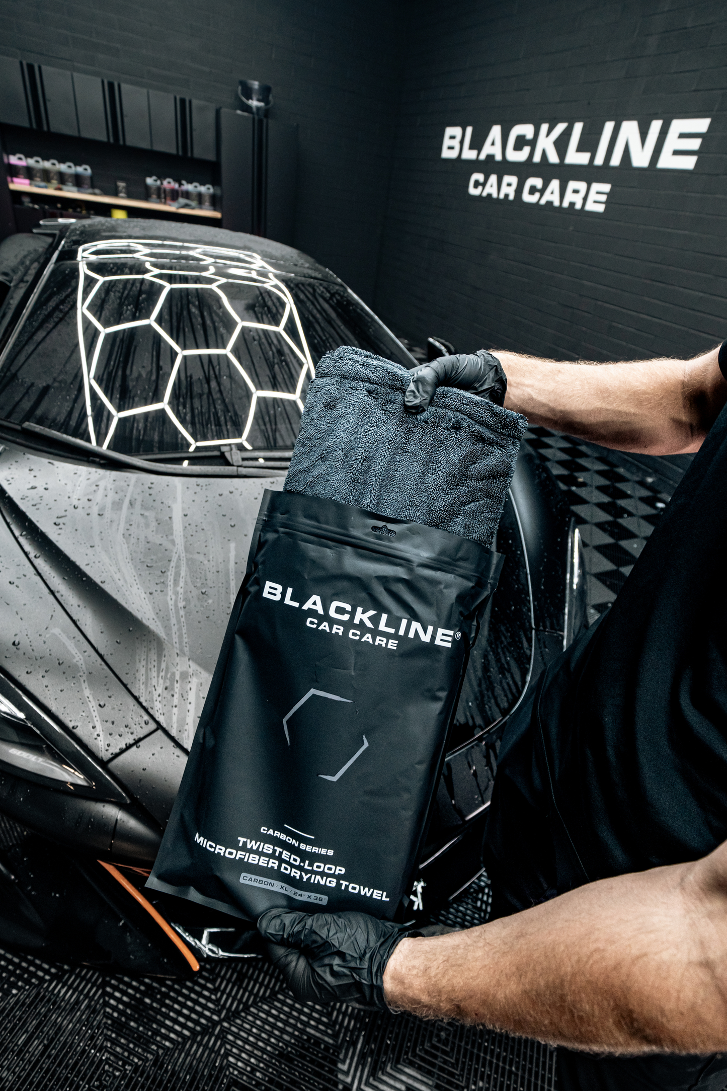 TOALLA DE SECADO DE BUCLE TORSIONADO BLACKLINE®