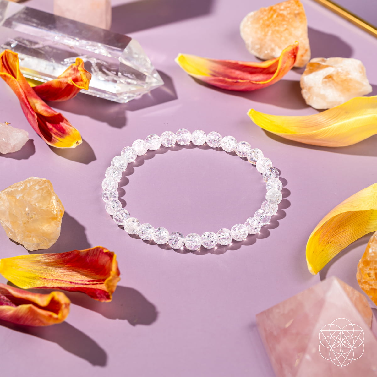 Baño de hielo emocional – La pulsera de cuarzo de hielo | 6 mm