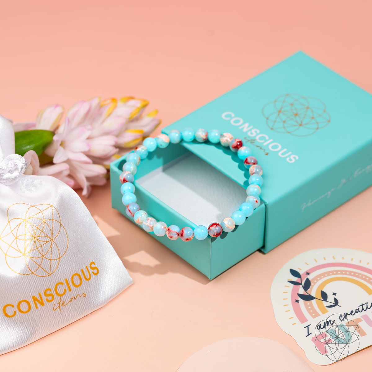 Escudo del Empático – Pulsera de Jaspe Aqua Terra | 6mm