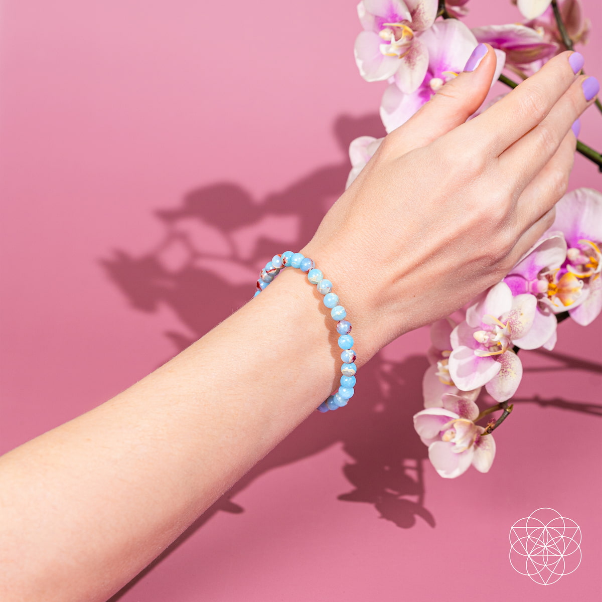 Escudo del Empático – Pulsera de Jaspe Aqua Terra | 6mm
