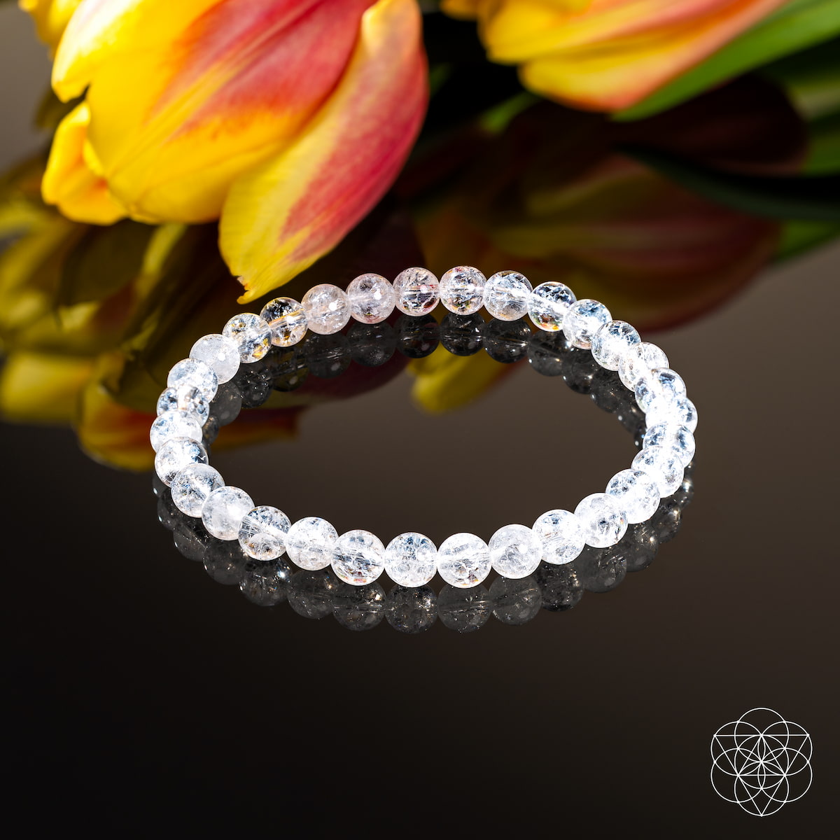 Baño de hielo emocional – La pulsera de cuarzo de hielo | 6 mm