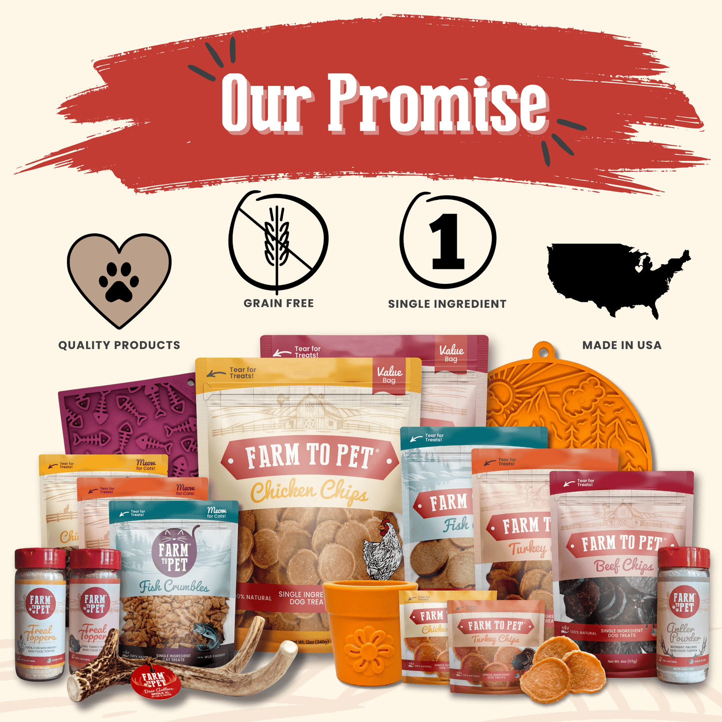 Patatas fritas de pollo para perros | Premios para perros de un solo ingrediente totalmente naturales