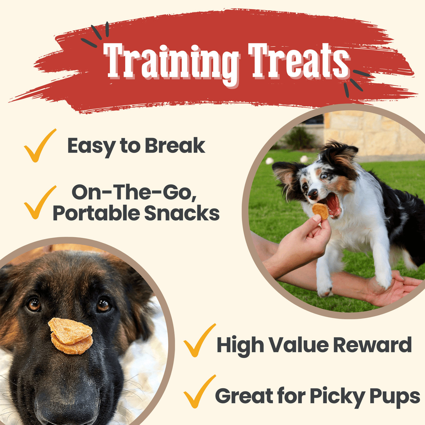 Patatas fritas de pollo para perros | Premios para perros de un solo ingrediente totalmente naturales