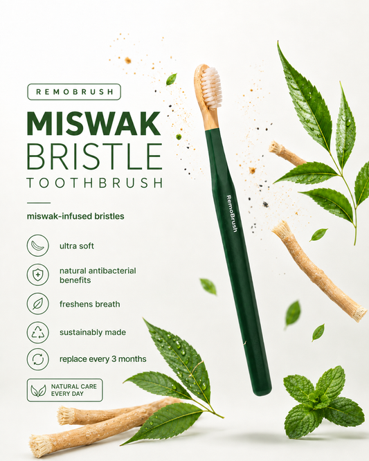 RemoBrush: Cepillo de dientes de bambú con miswak