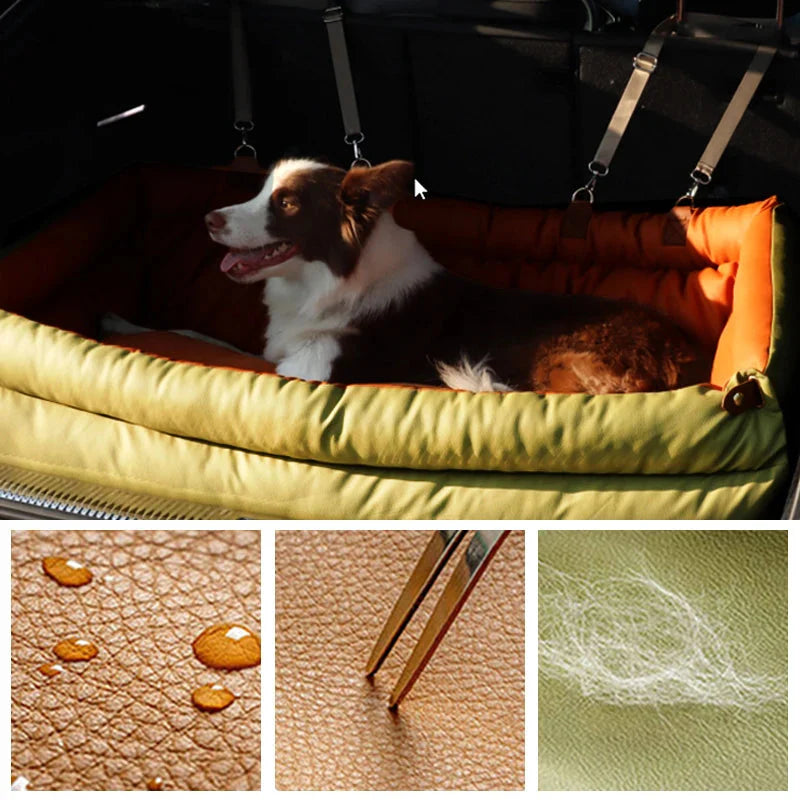 La cama doble para asiento de coche Milano – Lujo para el viaje de tu mascota