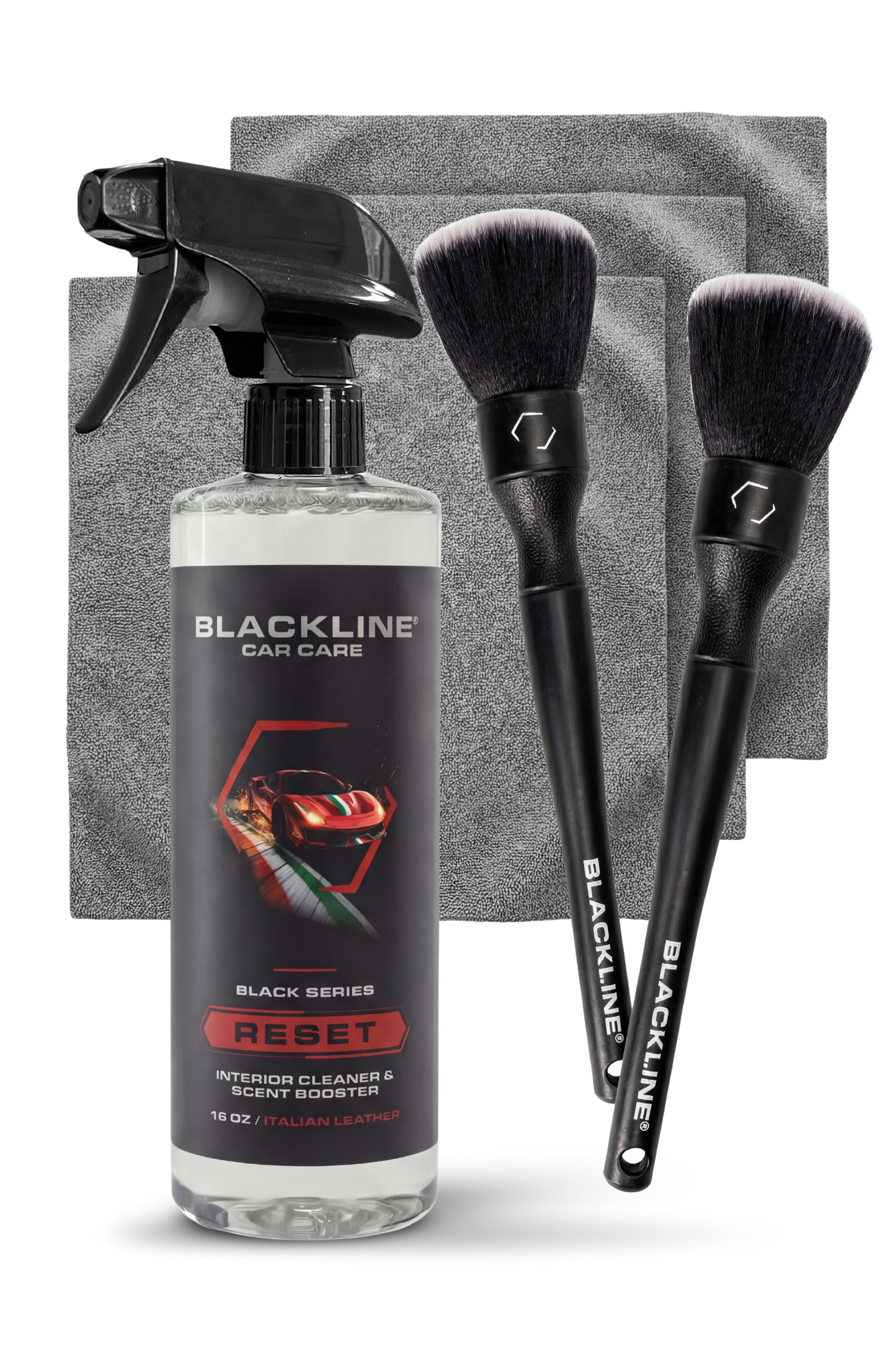 Set de cepillos de detalle extrasuaves BLACKLINE®