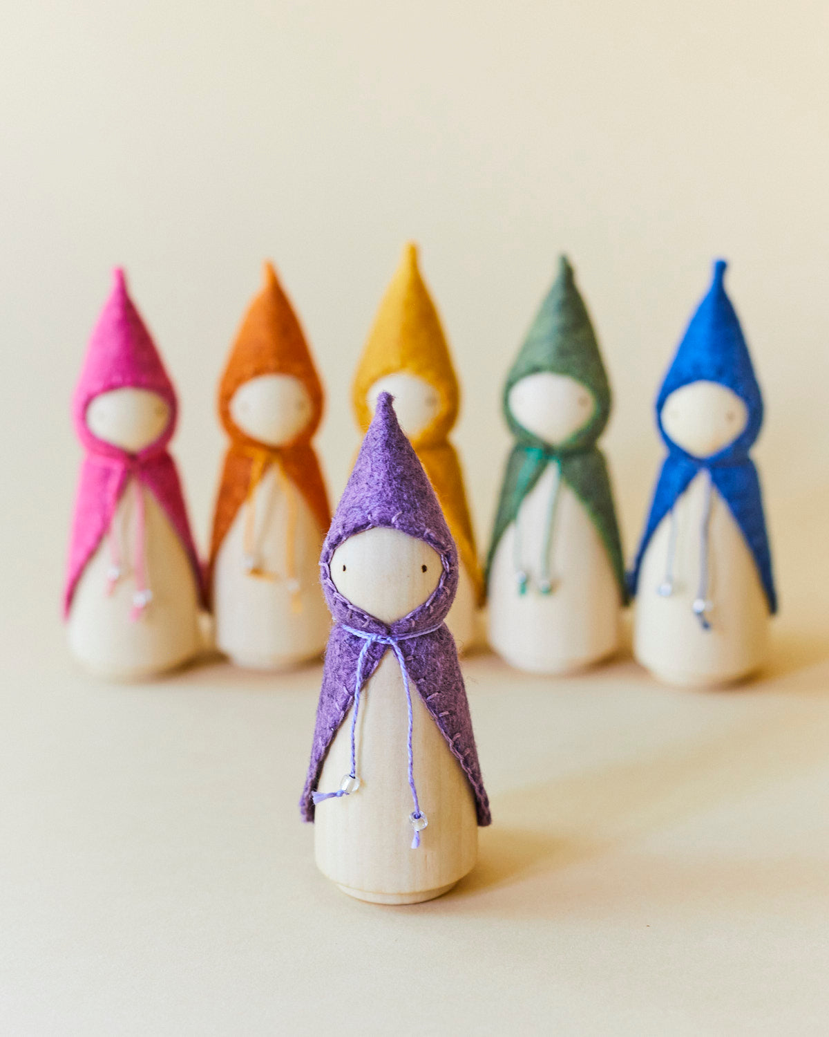 Purple Wooden Gnome