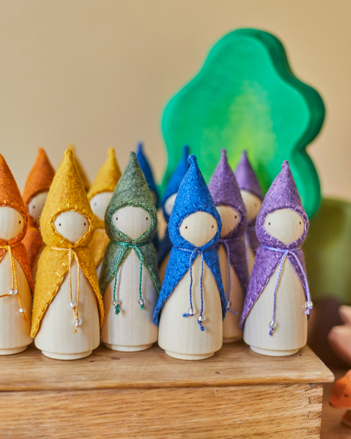 Purple Wooden Gnome
