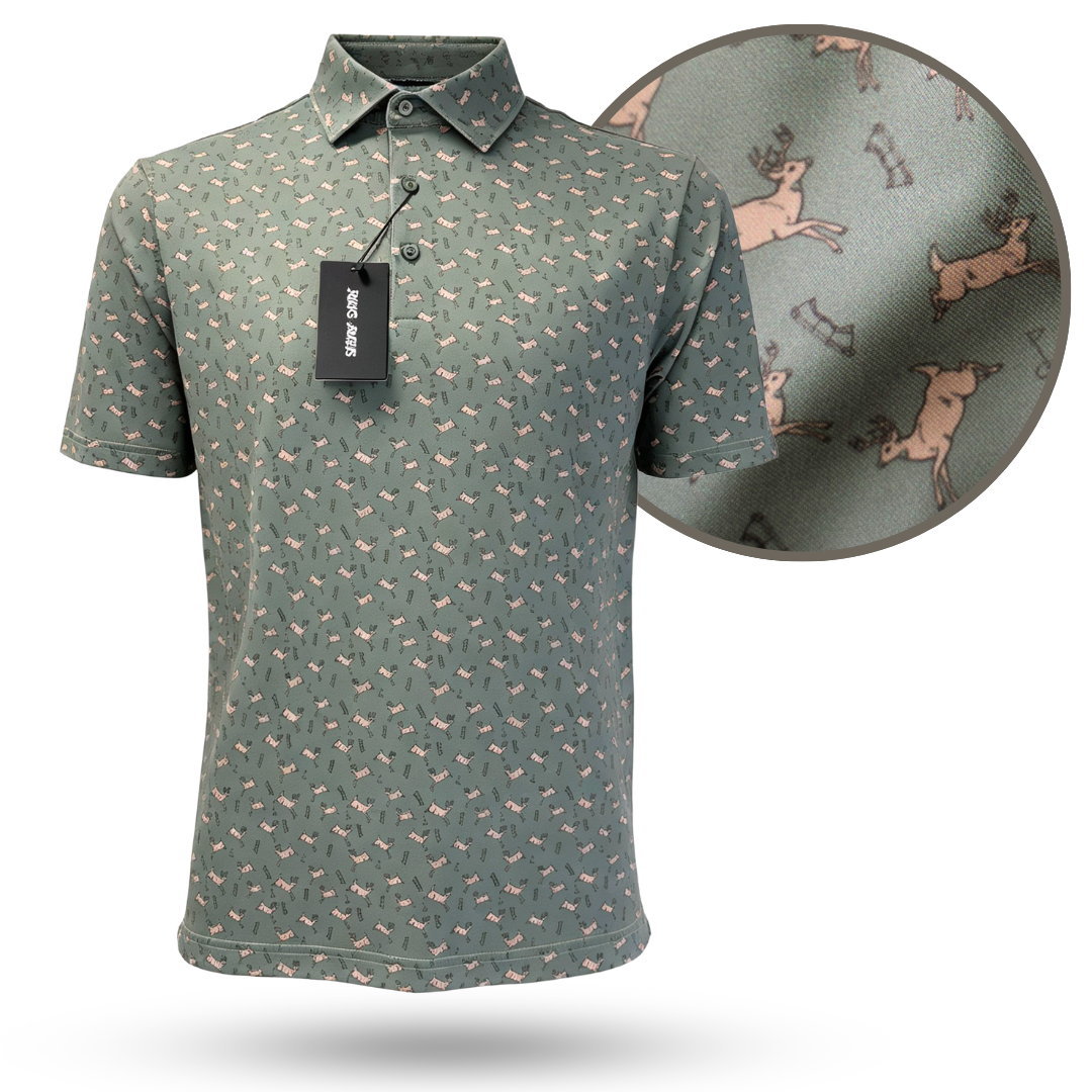 "Bows & Bucks" Golf Polo