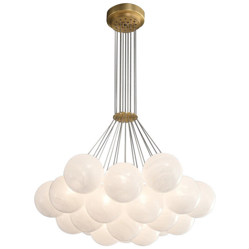 French Style Bubble Moon Planet Chandelier LED Hanging Light